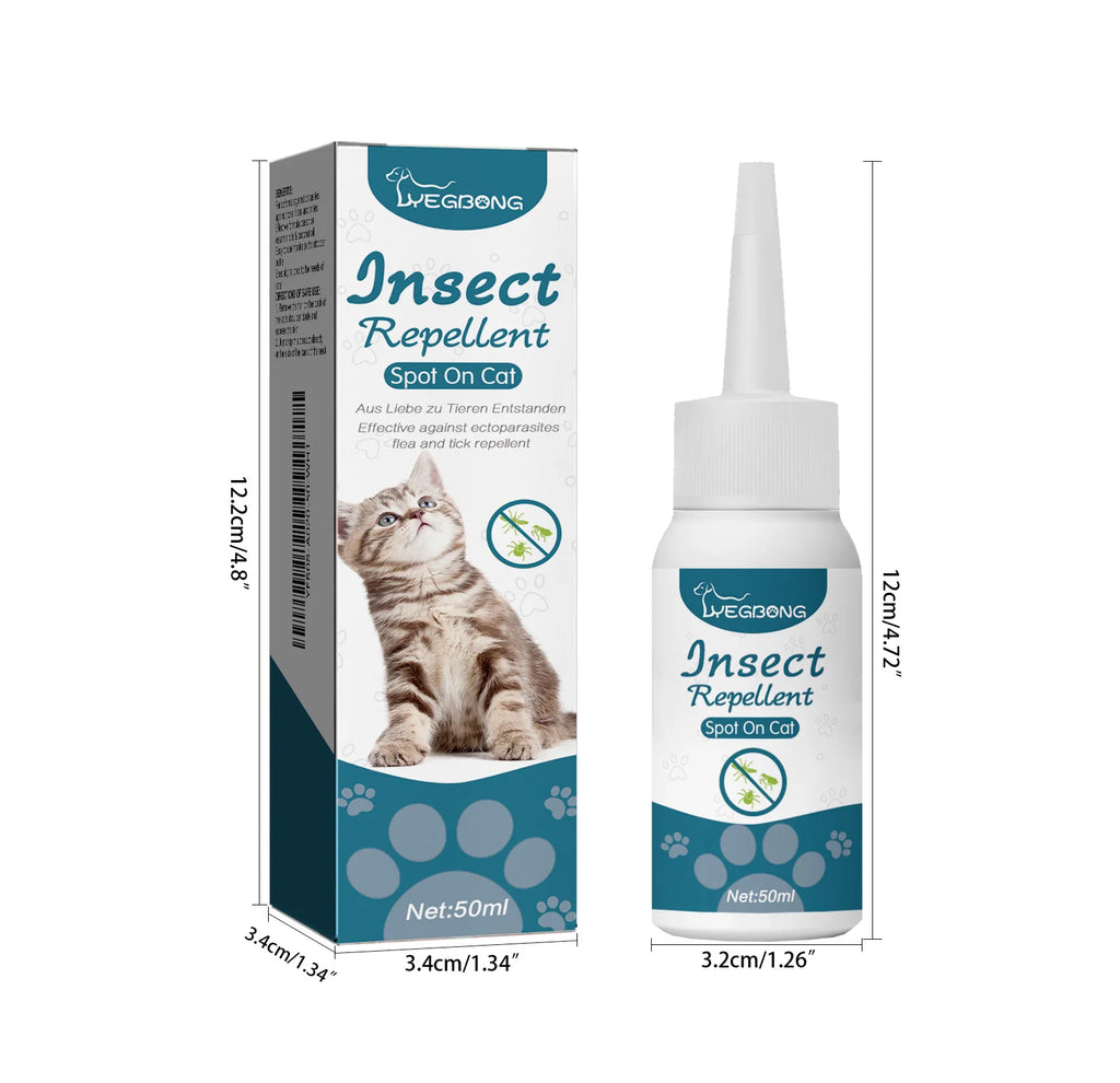50ml Pet Anti-Flea Drops for Cats & Dogs