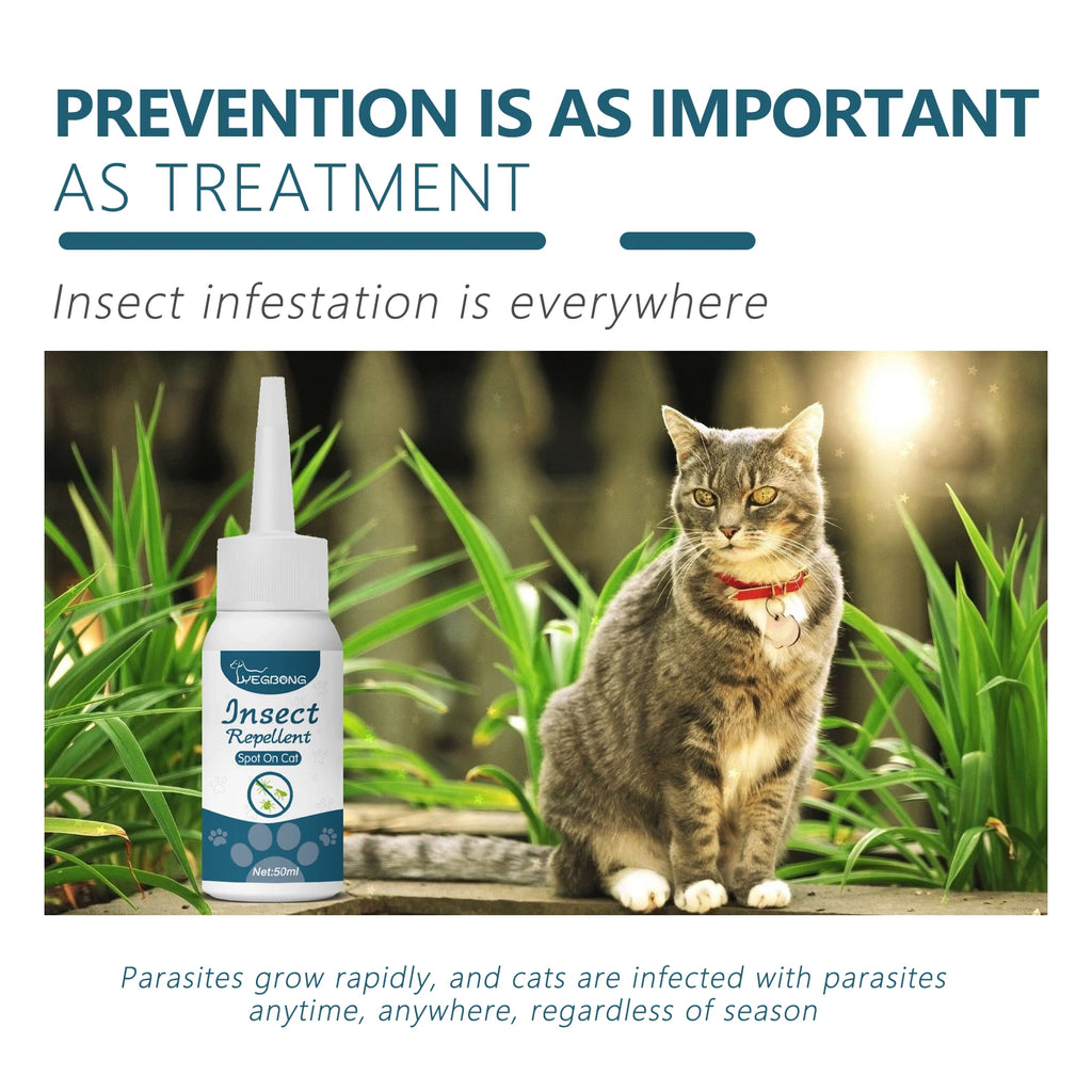 50ml Pet Anti-Flea Drops for Cats & Dogs