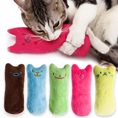 Catnip Teeth-Grinding Plush Toy for Cats — Bite, Kick & Bunny-Kick to Their Heart's Content!