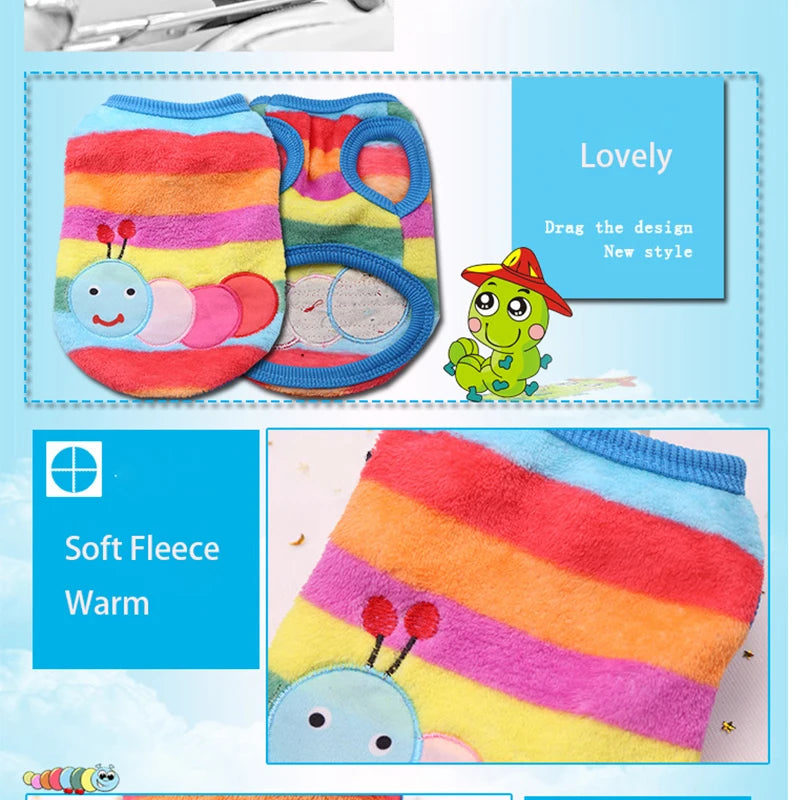 Cute Dog Winter Vest for Small Dogs & Cats