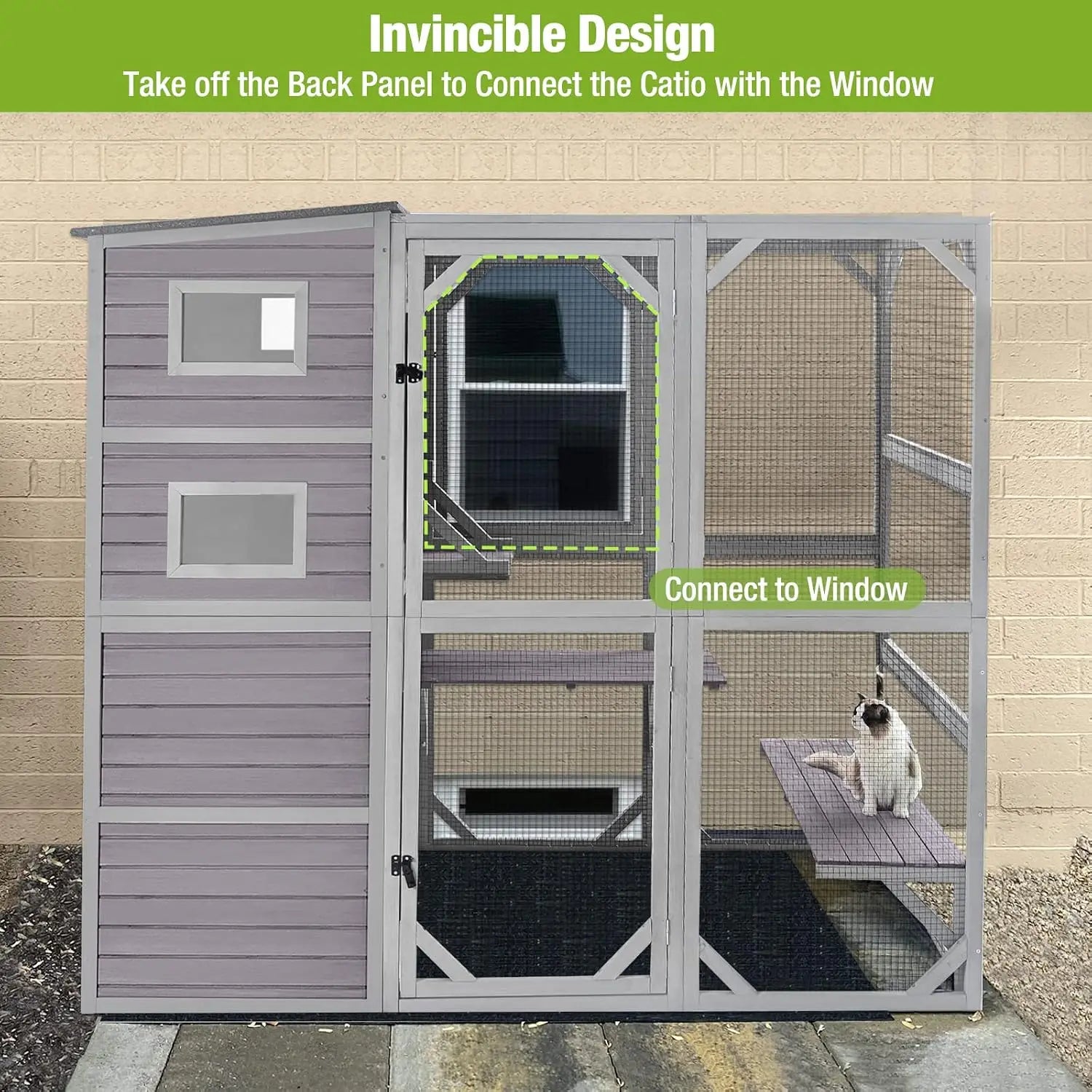 Outdoor Catio – Large 77in Walk-In