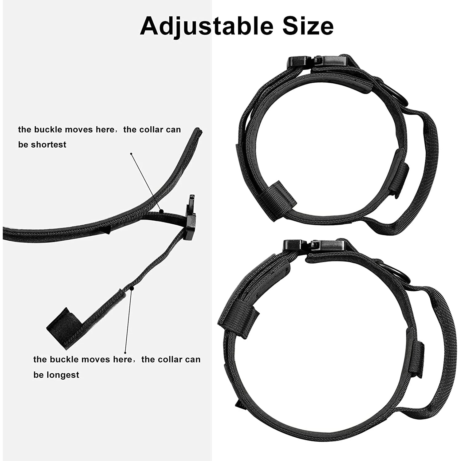Tactical Dog Collar & Leash Set with Handle