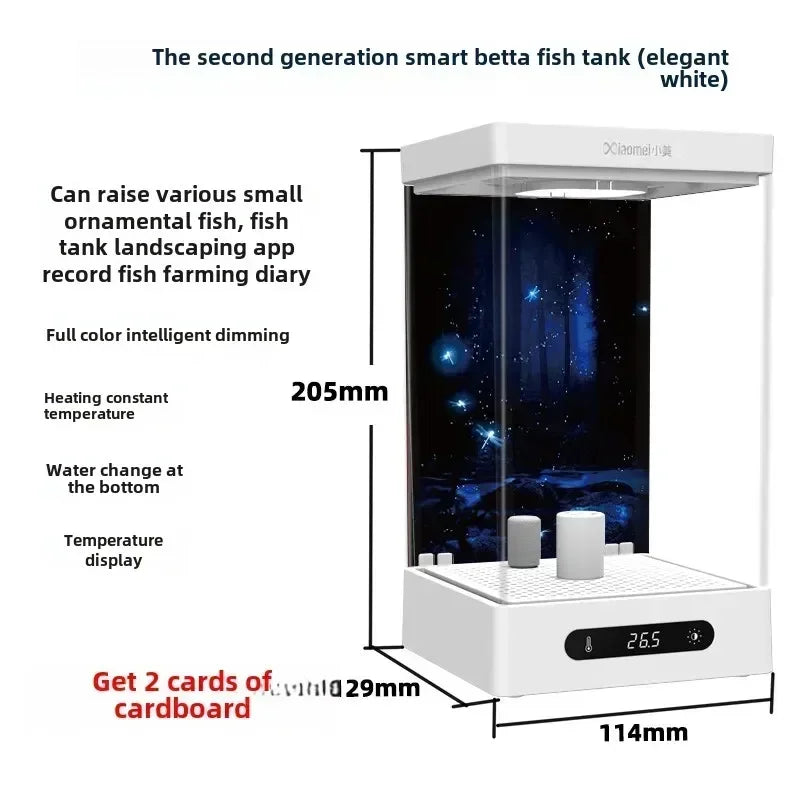 Smart Betta Fish Tank — Desktop Mini Self-Circulating Ecological Aquarium for Your Desk!
