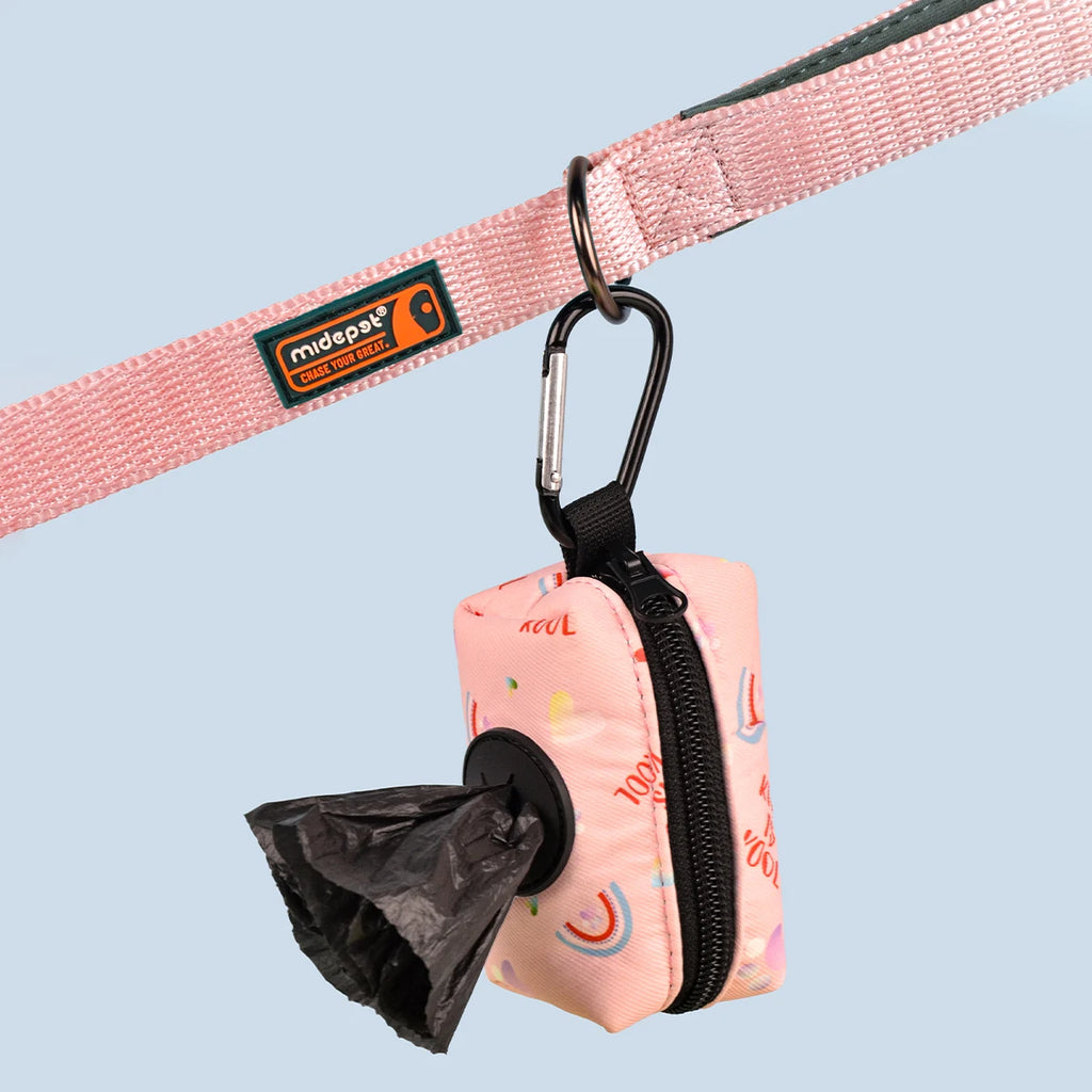 Designer Dog Poo Bag Holder For Dog Leash Attachment (Without Poo Bag And Leash)