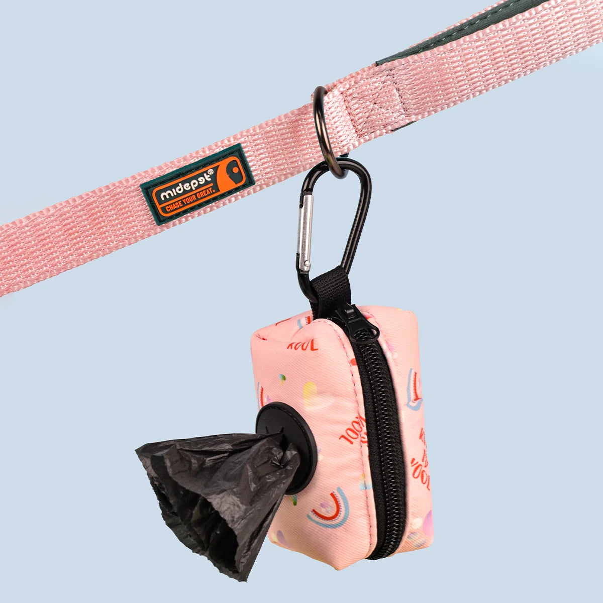 Designer Dog Poo Bag Holder For Dog Leash Attachment (Without Poo Bag And Leash)