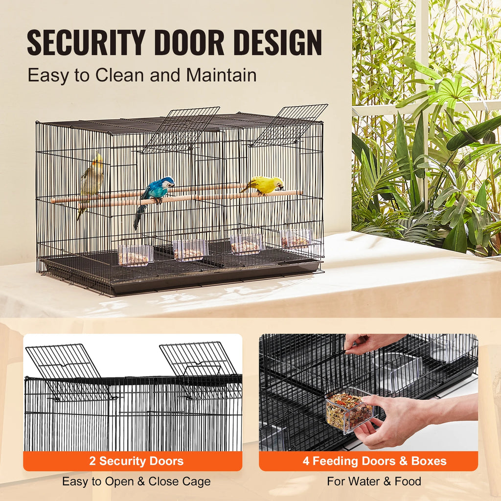 SucceBuy 30in Bird Cage with Divider