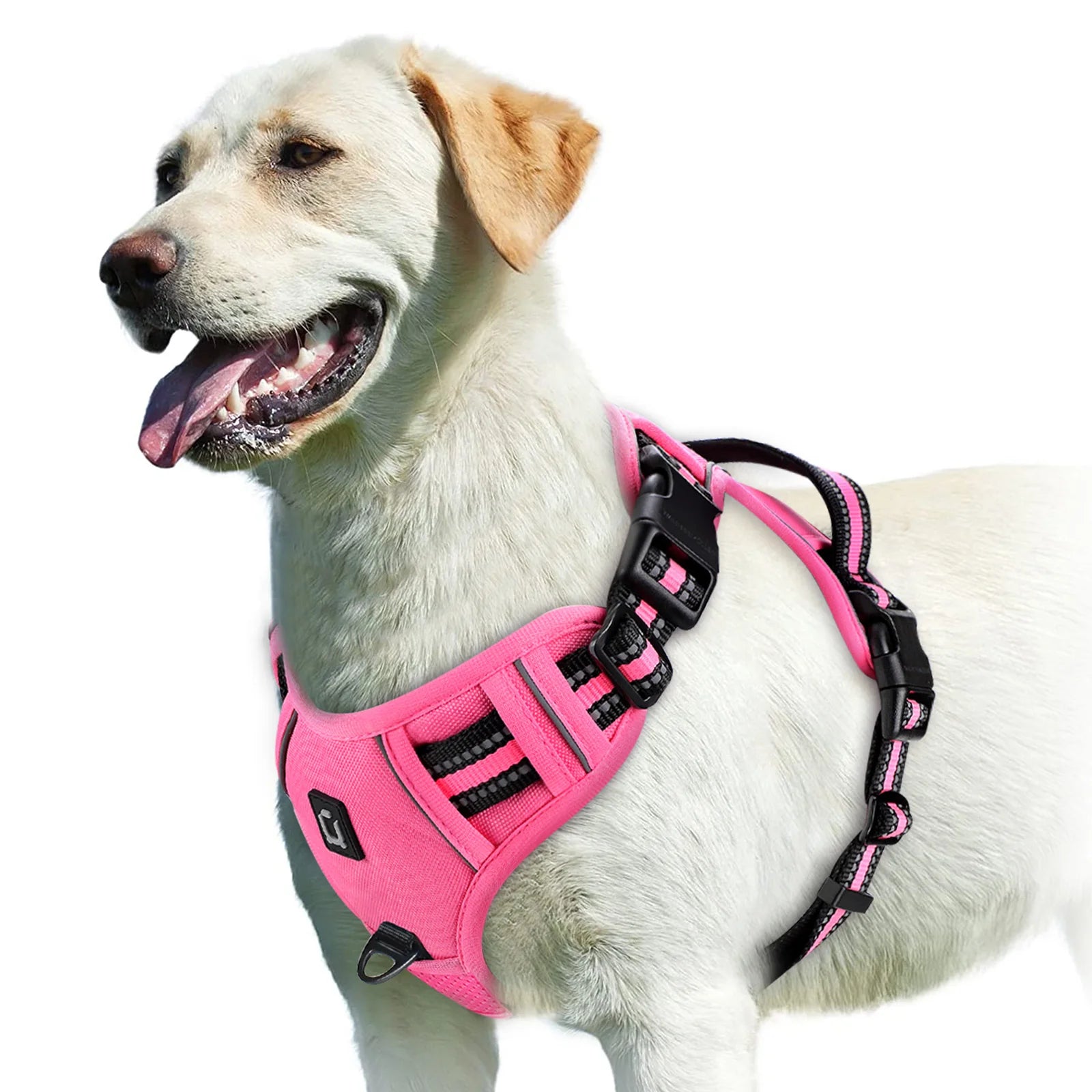 No-Pull Dog Harness — Adjustable Soft Padded Vest with Easy Control Handle!