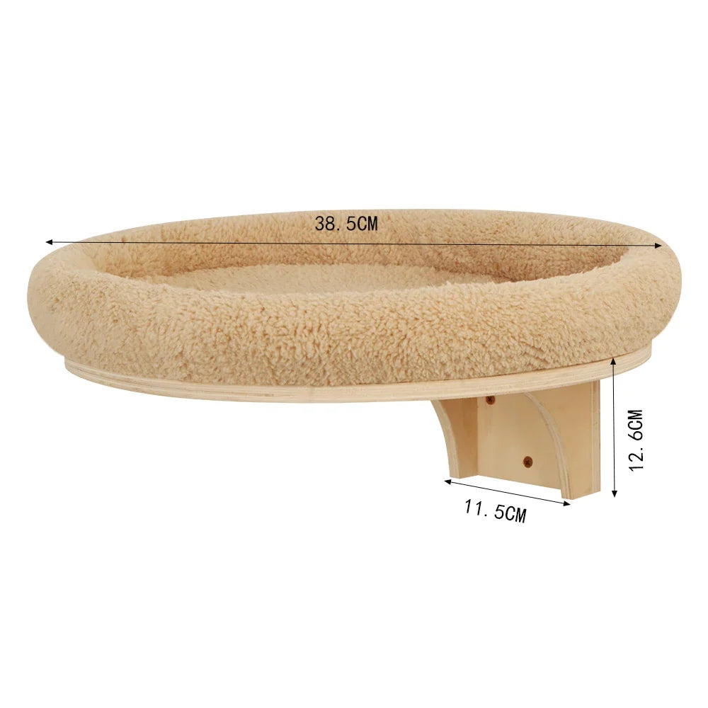 Wooden Cat Climbing Shelves (Wall Mounted)