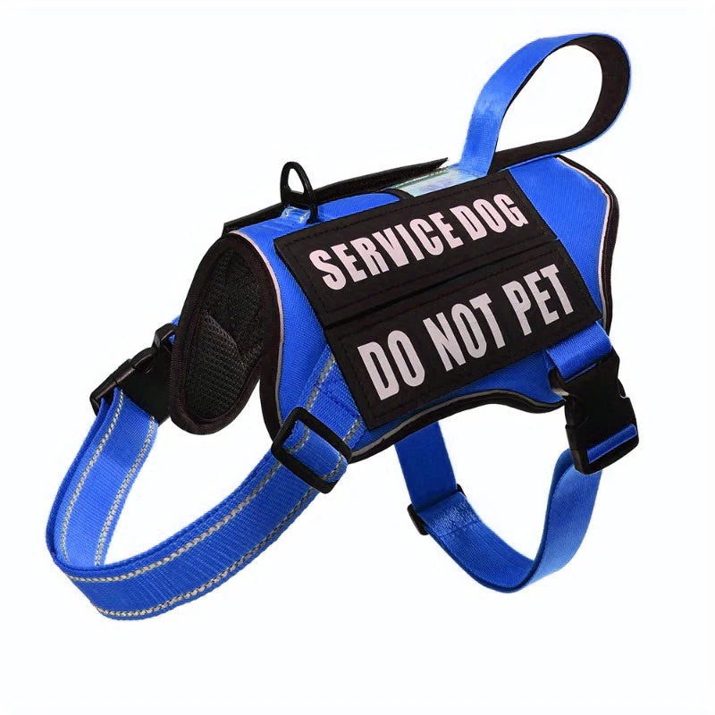 Nylon No Pull Dog Harness with Service Dog Patches