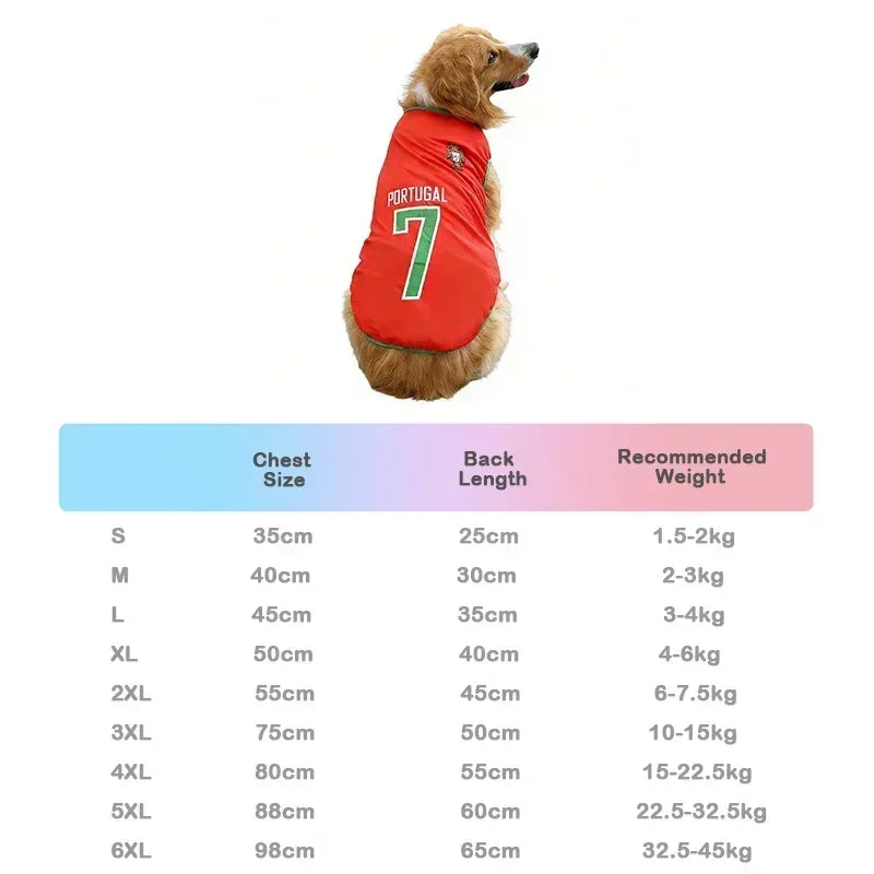Breathable Mesh Pet Football Jersey — World Cup National Team Themed T-Shirt Vest for Dogs & Cats!