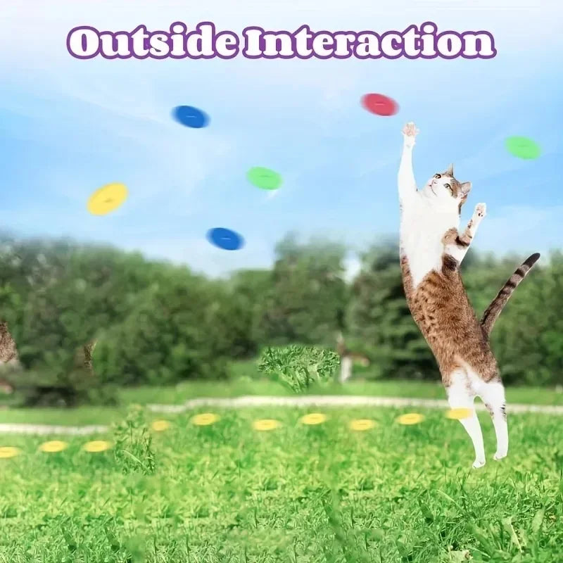 Funny Cat Toys: Turnip Gun with 15 Foam Frisbees