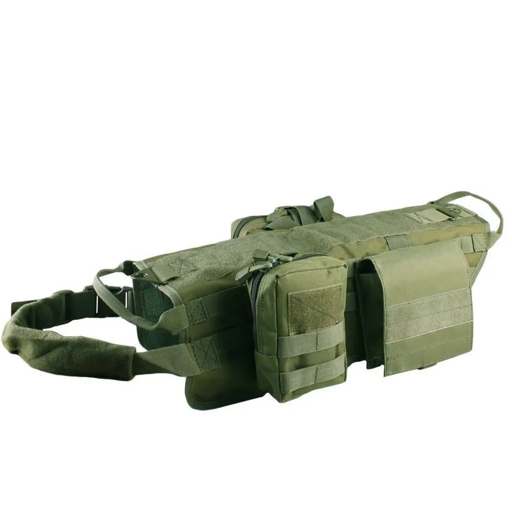 Camouflage Tactical Dog Harness & Training Vest — Built Tough for Adventure Pups!
