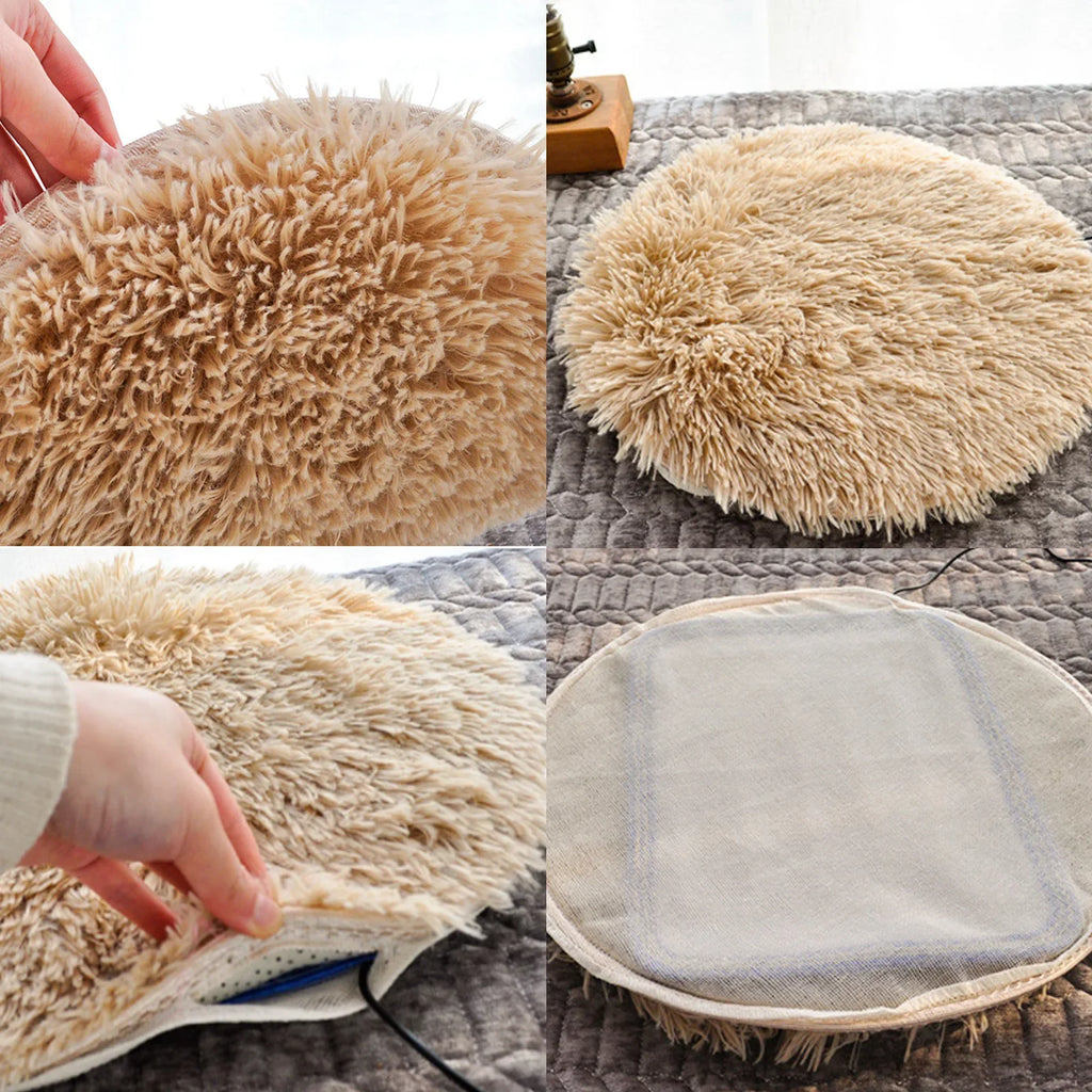 Pet Heating Pad – Constant Temp USB Plush Mat (28°C)