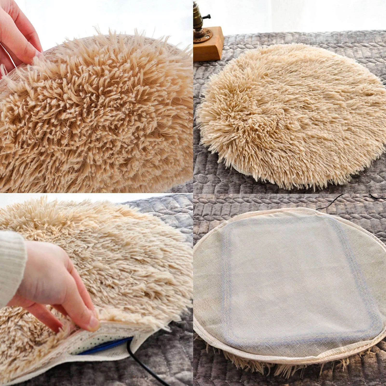 Pet Heating Pad – Constant Temp USB Plush Mat (28°C)