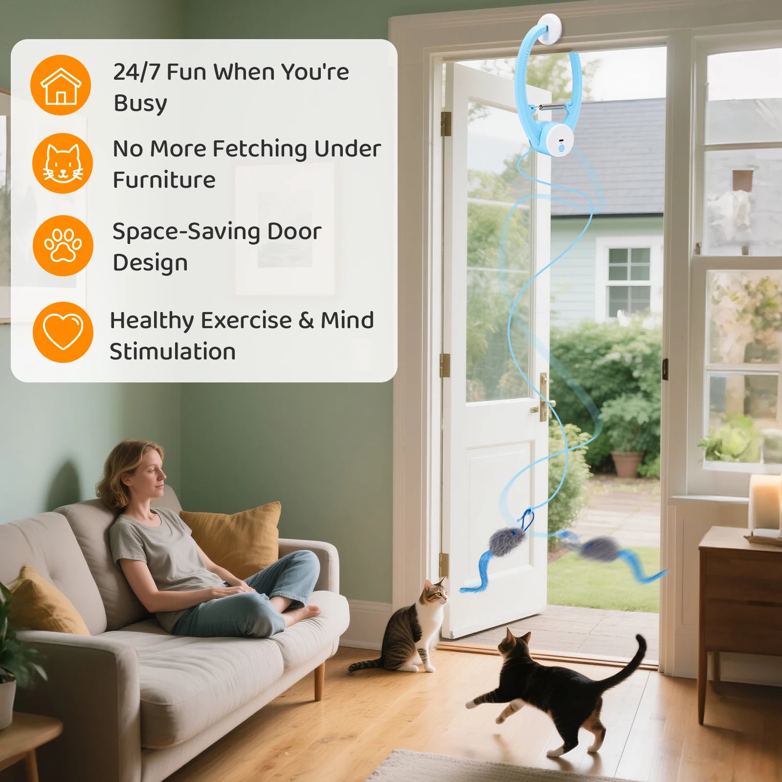 Electric Automatic Cat Wand Toy