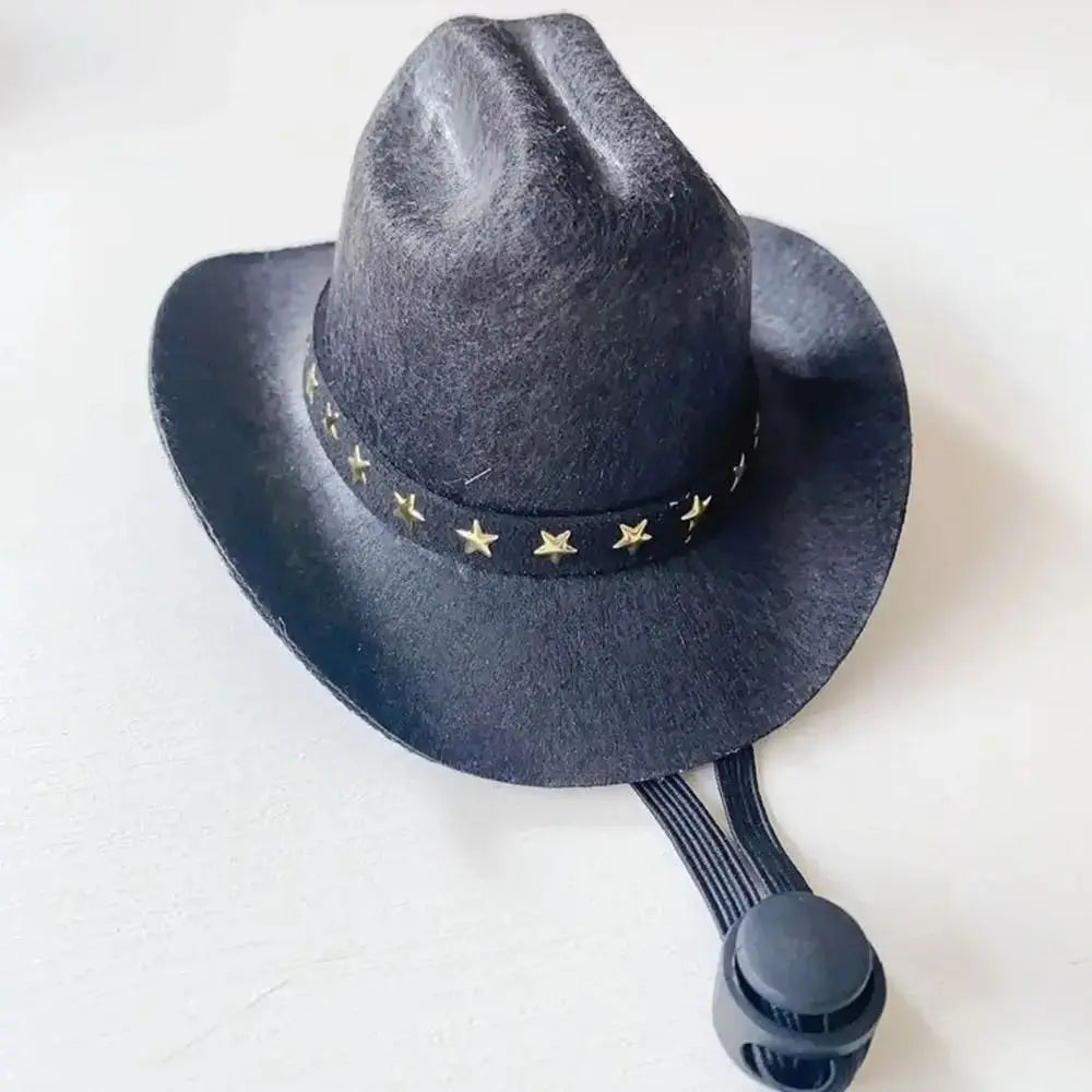 Pet Cowboy Hat - Adjustable, Small Dog & Cat