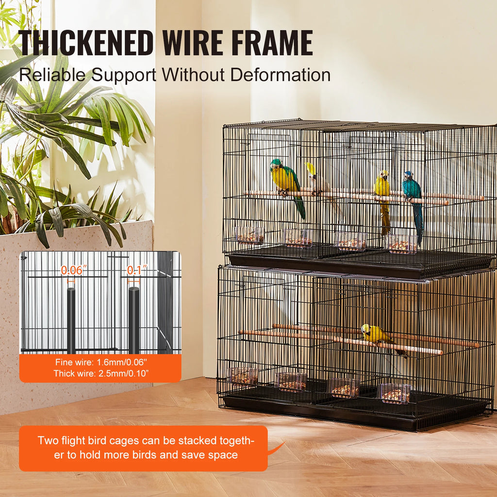 SucceBuy 30in Bird Cage with Divider