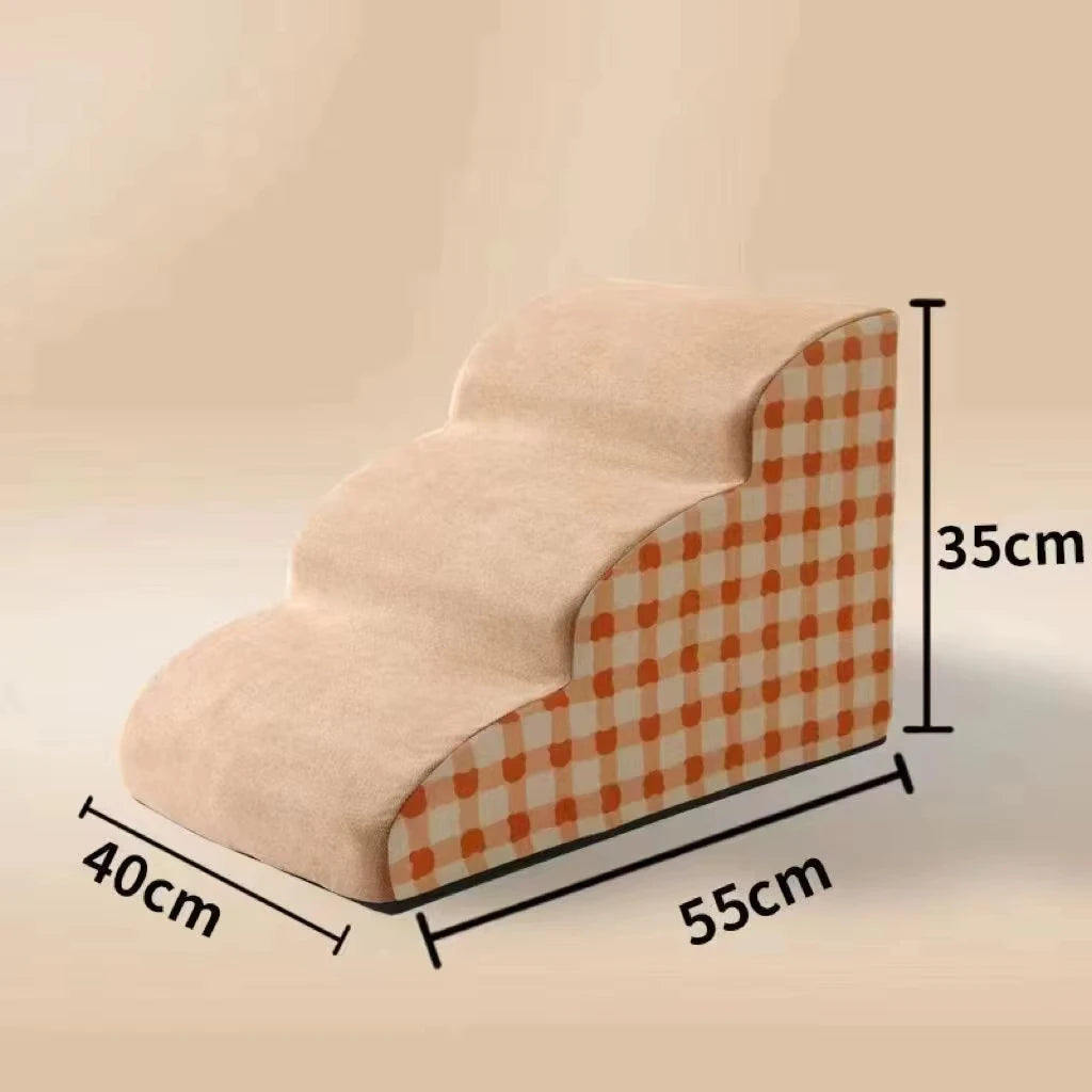 High Density Foam Dog Stairs & Ramp — Non-Slip Pet Steps for Sofa, Bed & Beyond!