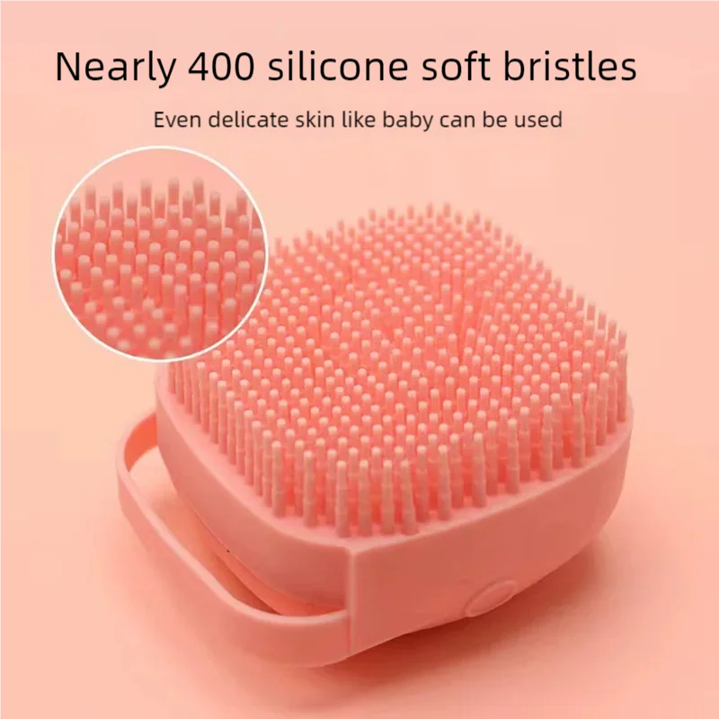 Dog Bathing Brush & Shampoo Dispenser — Soft Silicone Massage Brush for Dogs & Cats!