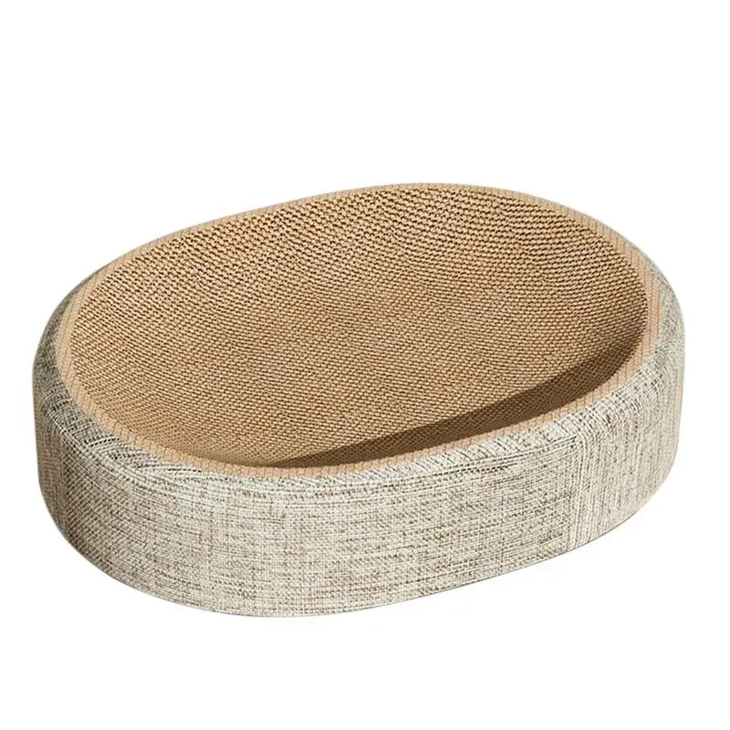 Oval Shape Cat Scratching Bed – Sisal Lounge Mat