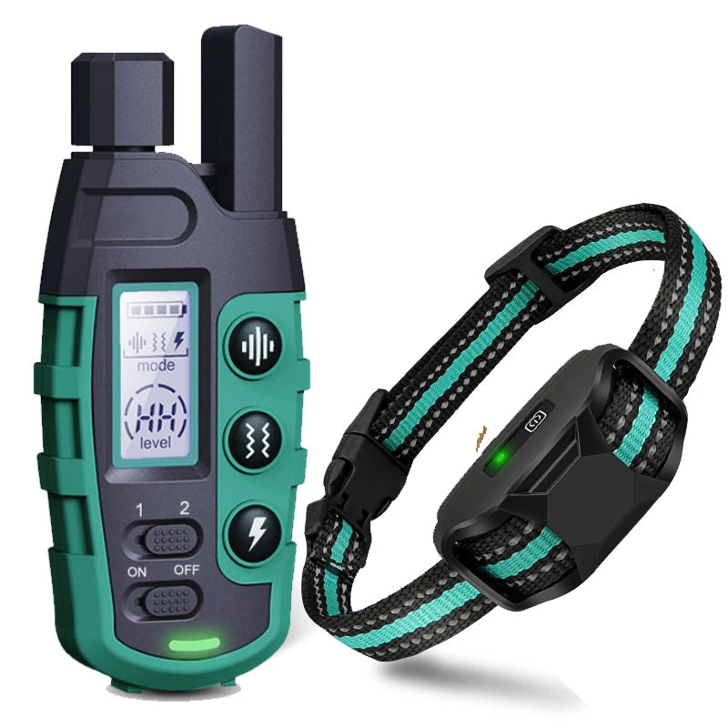 Electric Dog Training Collar with Remote — 3300Ft Range, Waterproof & Safe for 5-120lb Dogs!