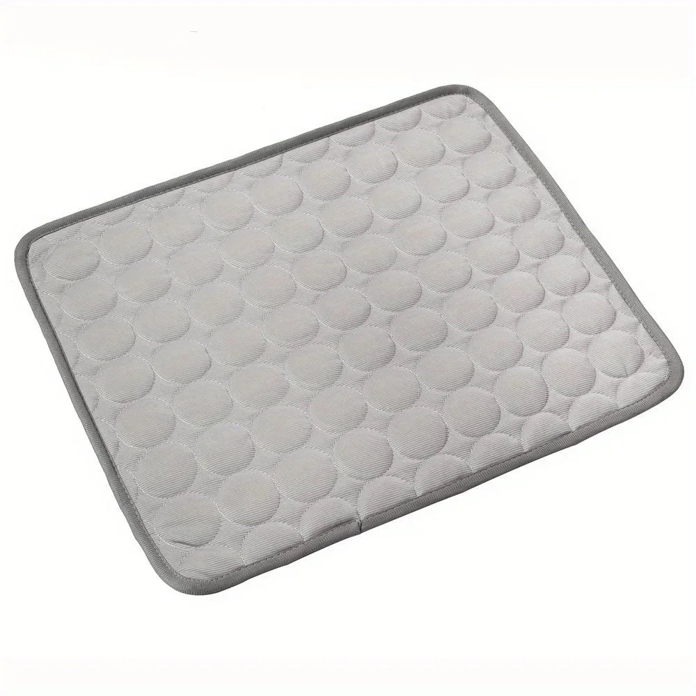 Summer Pet Cooling Mat — Ice Silk Breathable Sleeping Pad for Dogs & Cats!