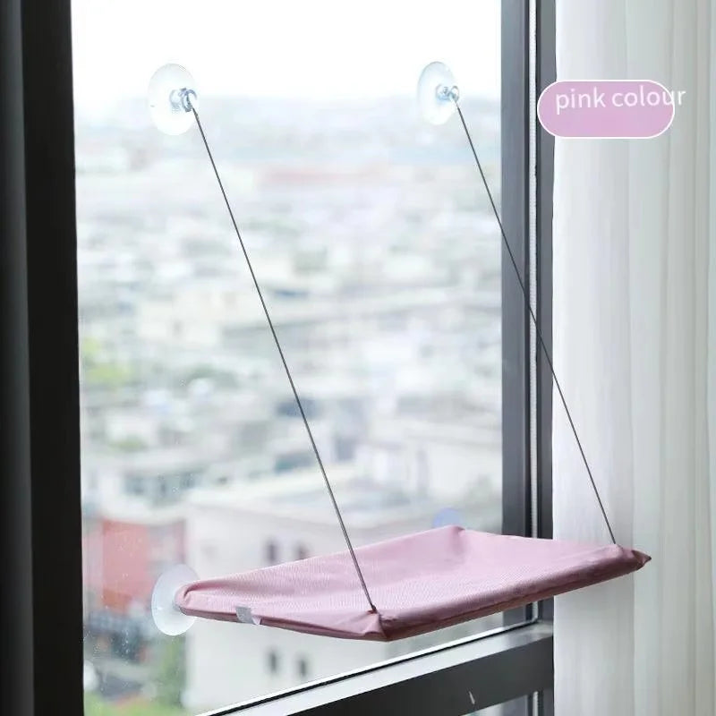 Window Hanging Cat Hammock Bed — Suction Cup Space-Saving Perch for All Seasons!