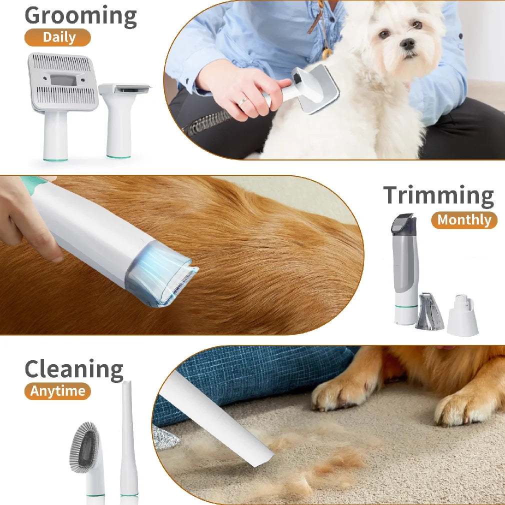 400W Pet Vacuum & Grooming Kit