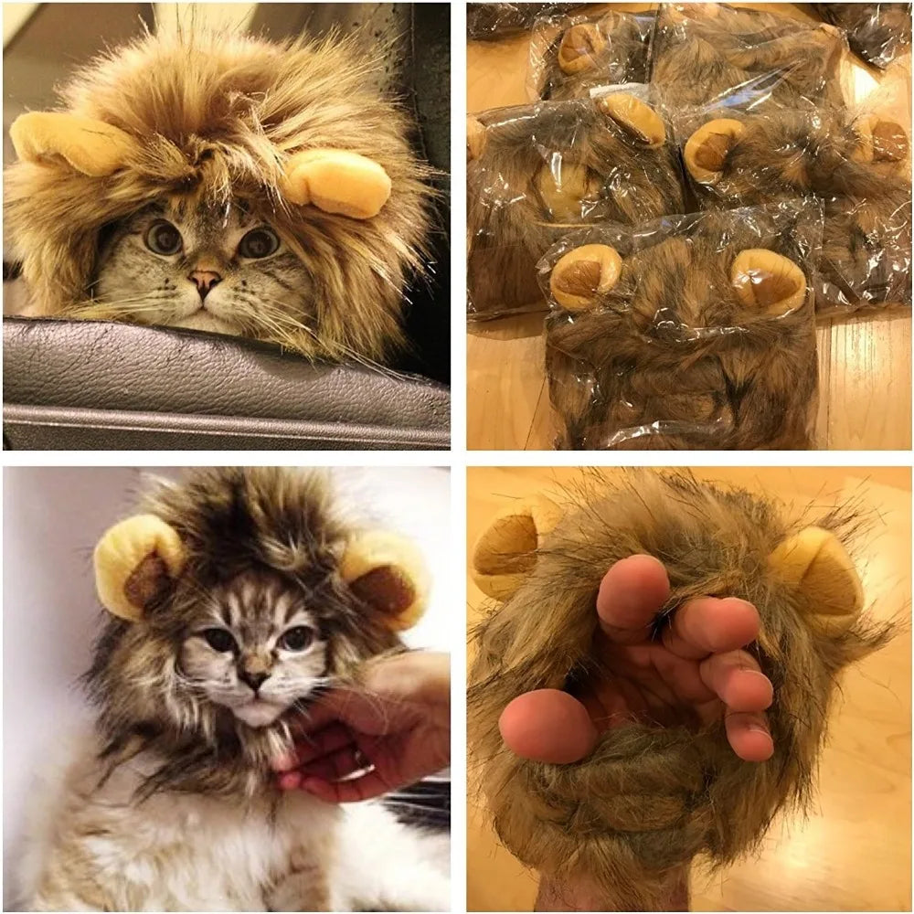 Lion Mane Wig for Cats & Small Dogs
