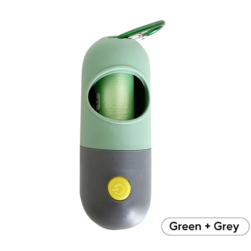 LED Dog Poop Bag Dispenser with 10 Rolls
