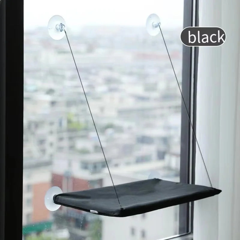 Window Hanging Cat Hammock Bed — Suction Cup Space-Saving Perch for All Seasons!