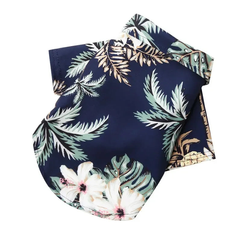 Hawaiian Style Chiffon Dog Shirt