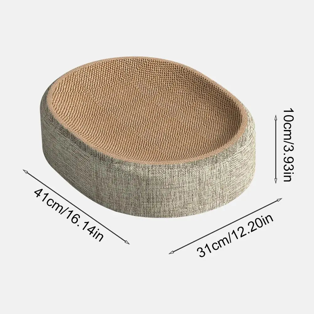 Oval Shape Cat Scratching Bed – Sisal Lounge Mat