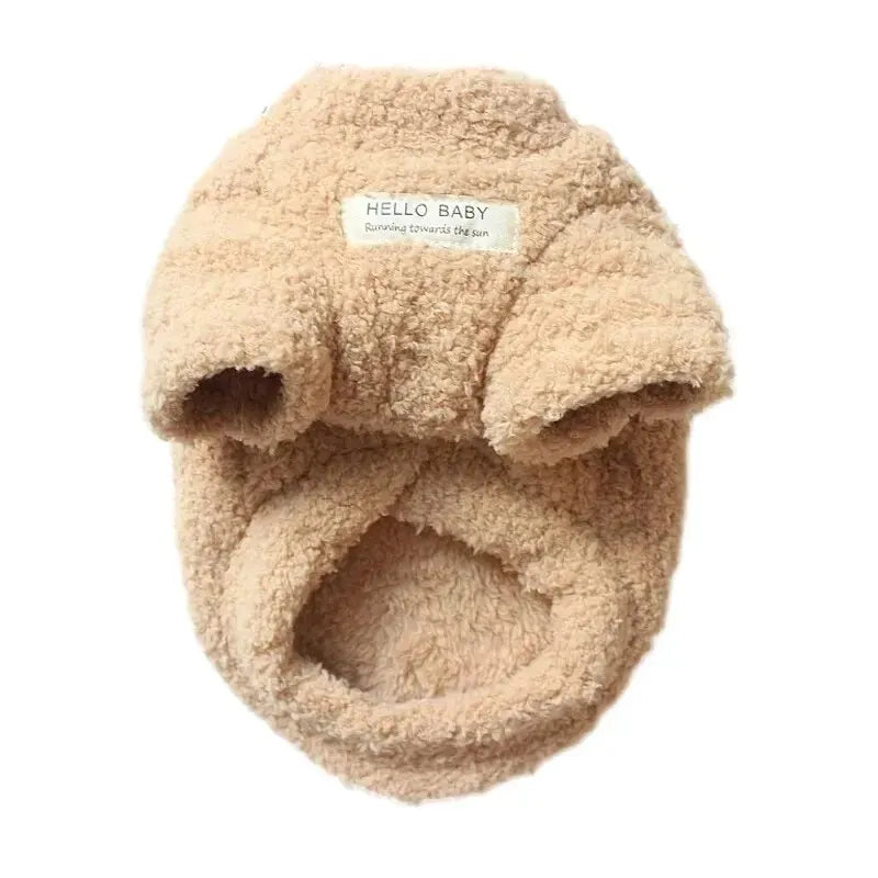 Soft Fleece Dog Jacket (Crew Neck, Drawstring Buckle)