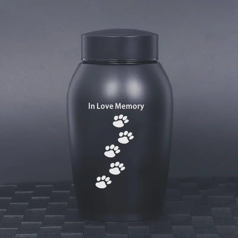 Stainless Steel Pet Memorial Urn (S-L, 4 Colors)