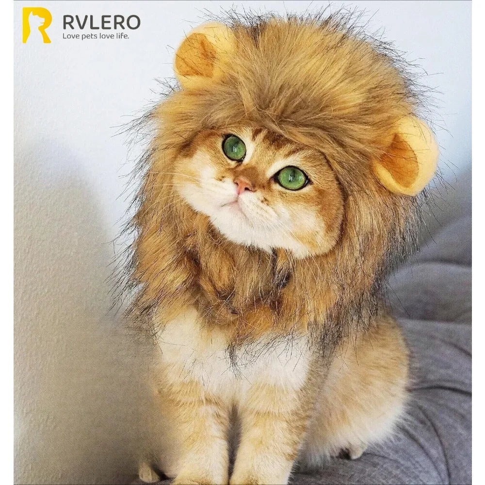 Lion Mane Wig for Cats & Small Dogs