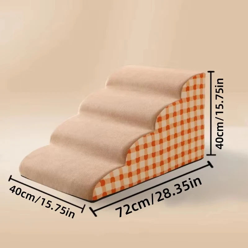 High Density Foam Dog Stairs & Ramp — Non-Slip Pet Steps for Sofa, Bed & Beyond!