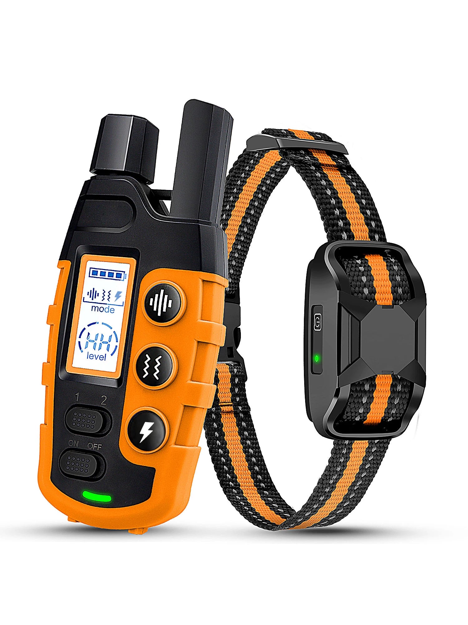 Electric Dog Training Collar with Remote — 3300Ft Range, Waterproof & Safe for 5-120lb Dogs!