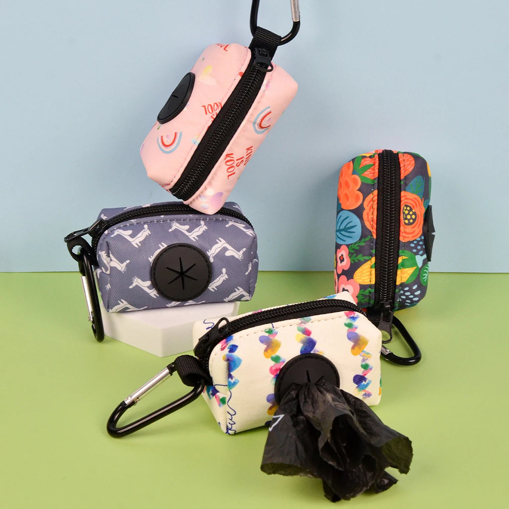 Designer Dog Poo Bag Holder For Dog Leash Attachment (Without Poo Bag And Leash)