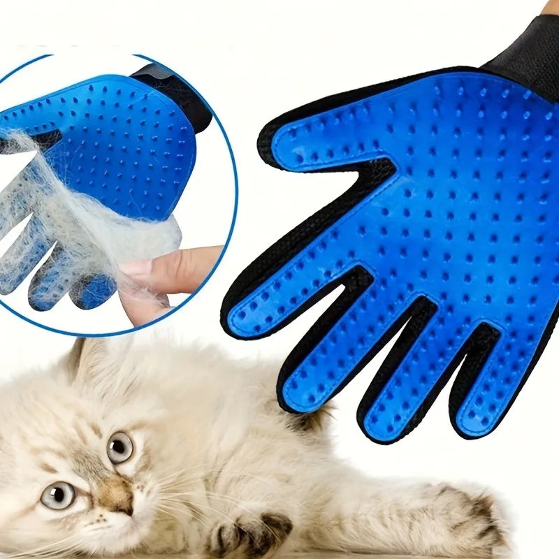 2-in-1 Pet Grooming Gloves Set