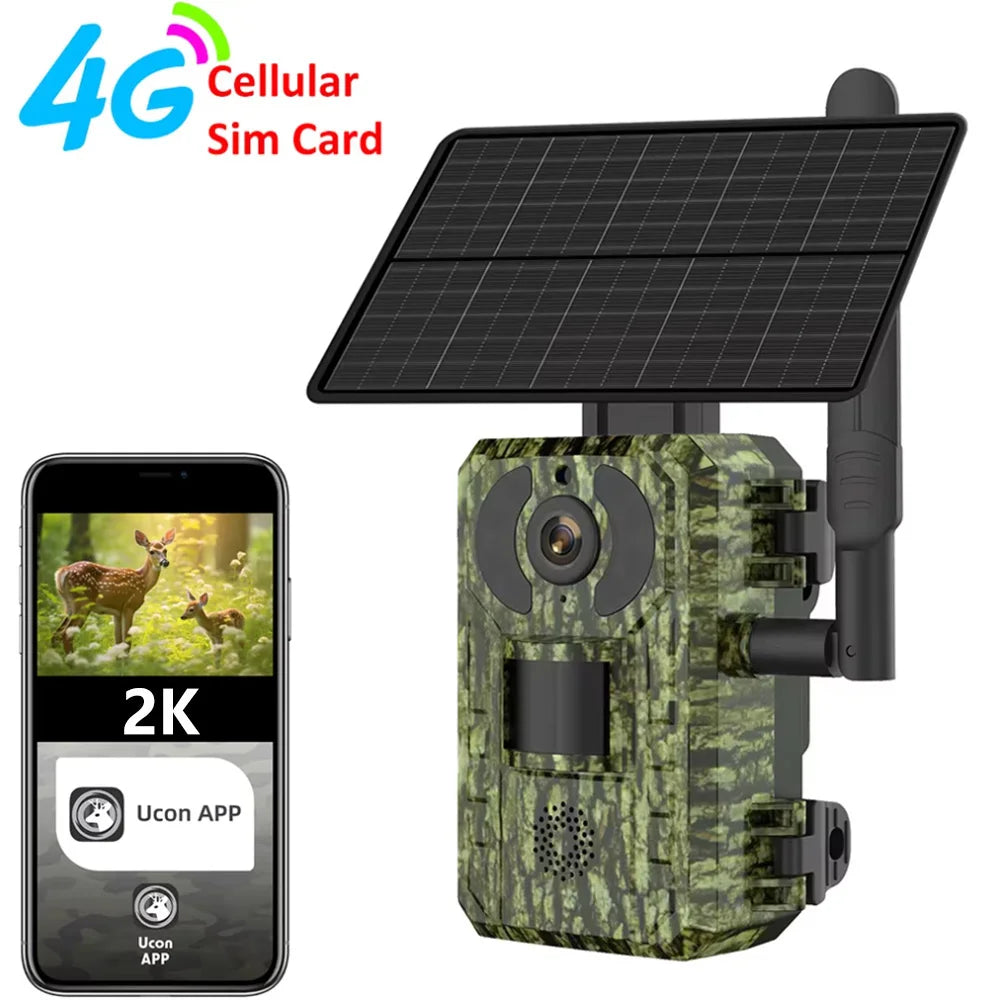 EU 4G Solar Trail Camera 2K