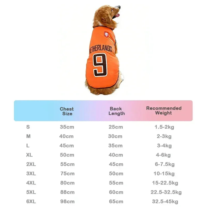 Breathable Mesh Pet Football Jersey — World Cup National Team Themed T-Shirt Vest for Dogs & Cats!