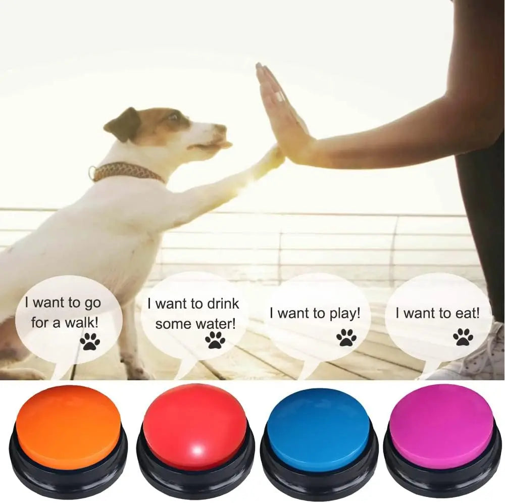 Voice Recording Button for Dogs — 8-Color Set (30s)