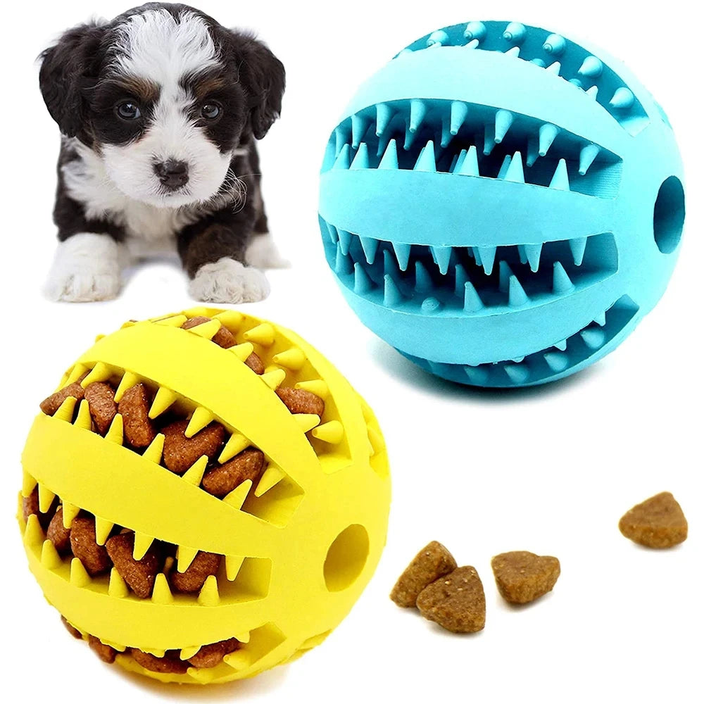 Indestructible Rubber Chew Ball for Dogs — Built for the Toughest Chewers!