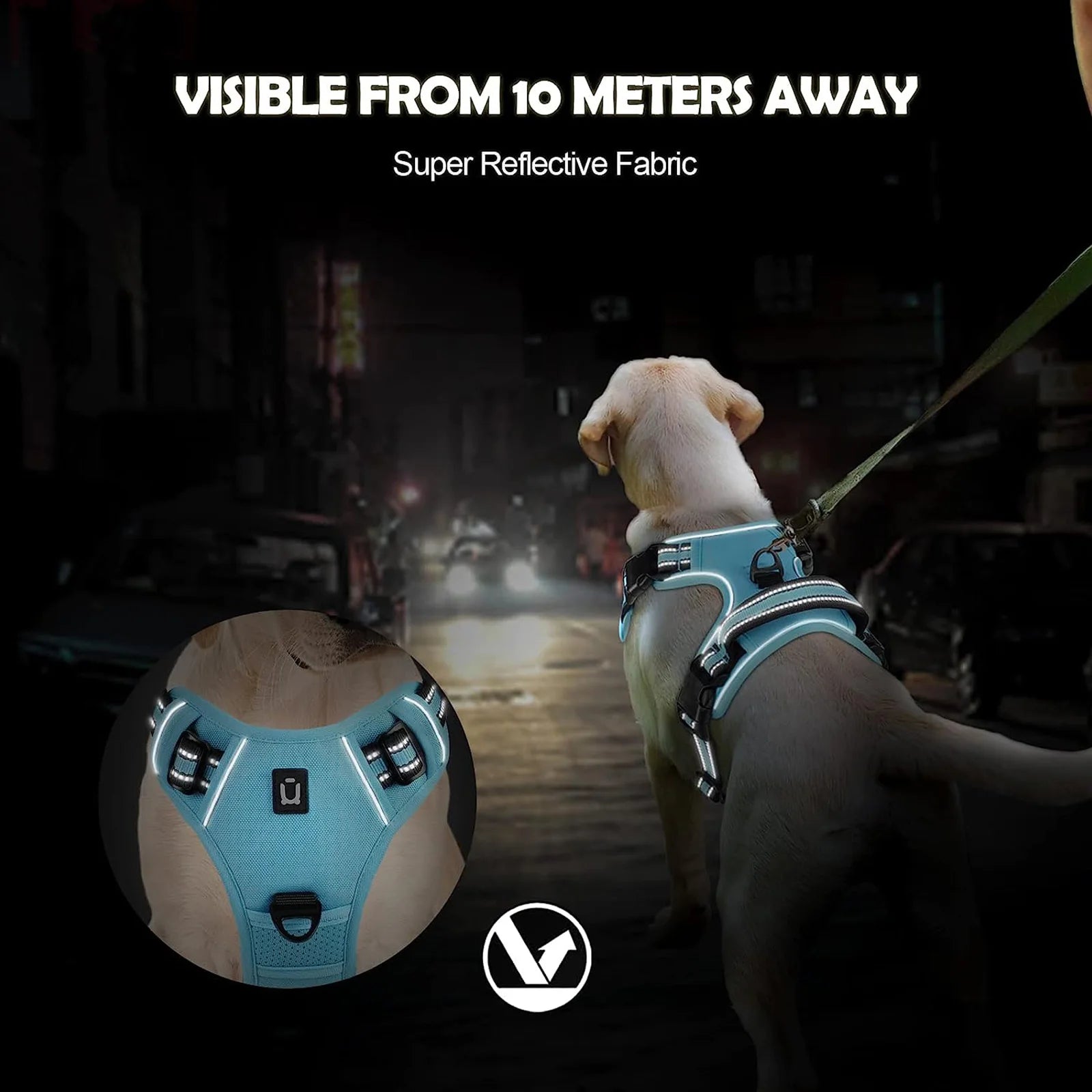 No-Pull Dog Harness — Adjustable Soft Padded Vest with Easy Control Handle!