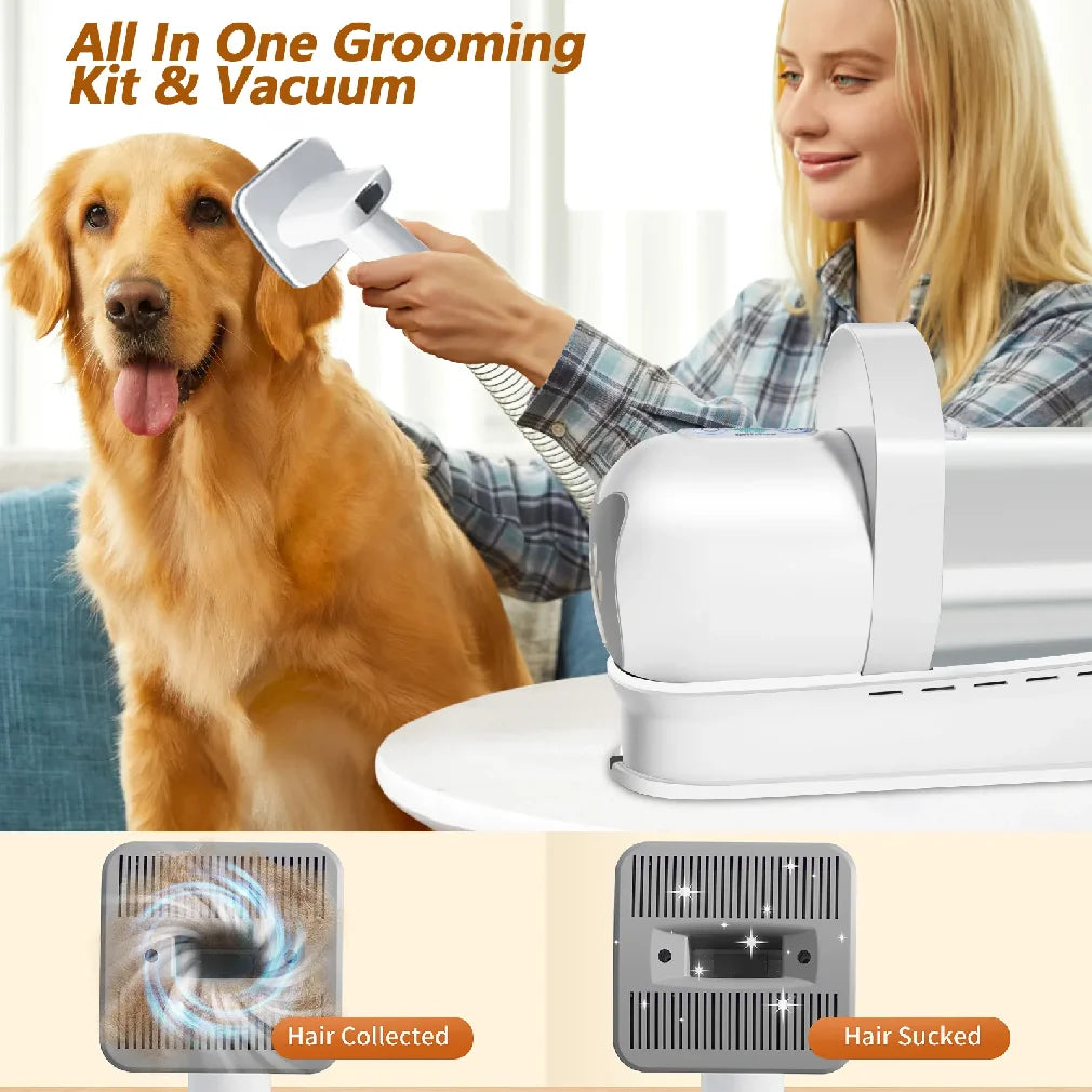 400W Pet Vacuum & Grooming Kit
