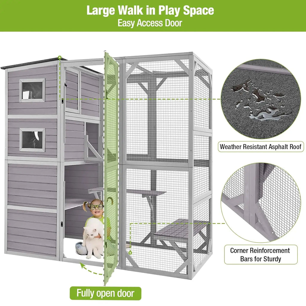 Outdoor Catio – Large 77in Walk-In