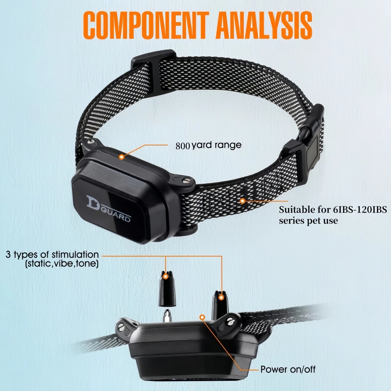 800m Rechargeable Dog Training Collar — Shock, Vibration & Sound with LCD Remote!
