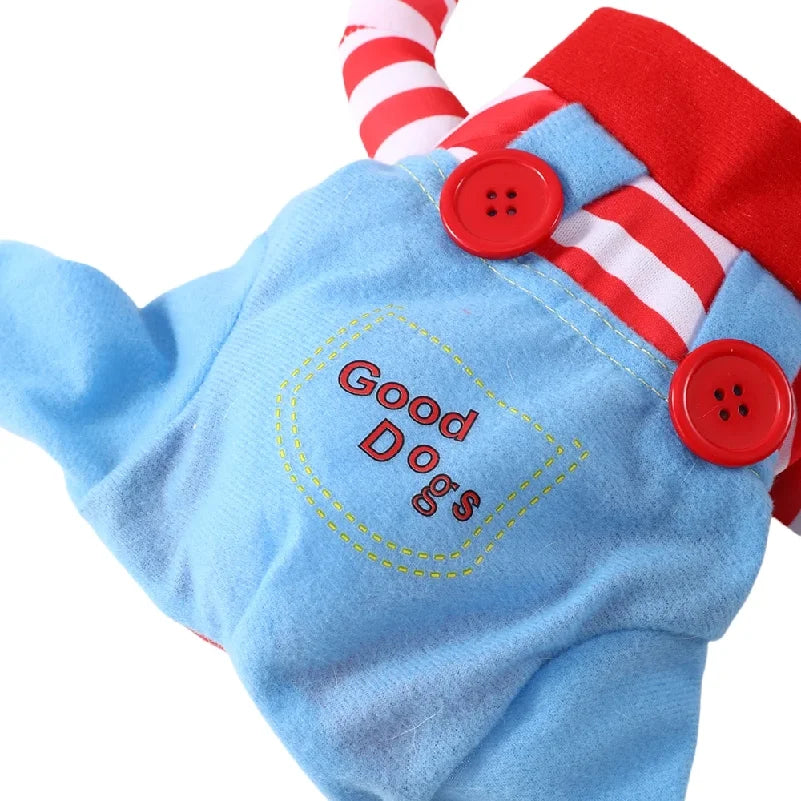 Christmas Pet Cosplay Costume — Funny Holiday Dress-Up Clothes for Small Dogs & Cats!