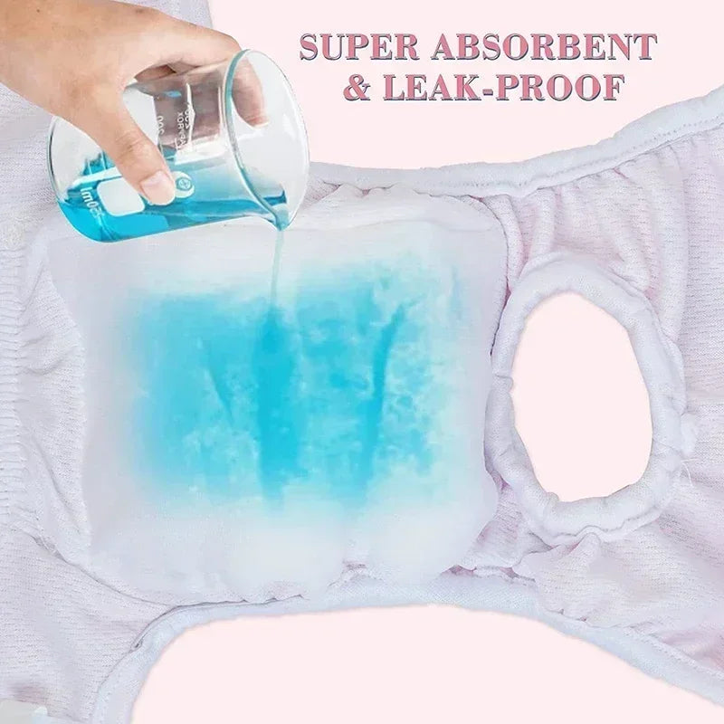 Washable Cartoon Dog Diapers